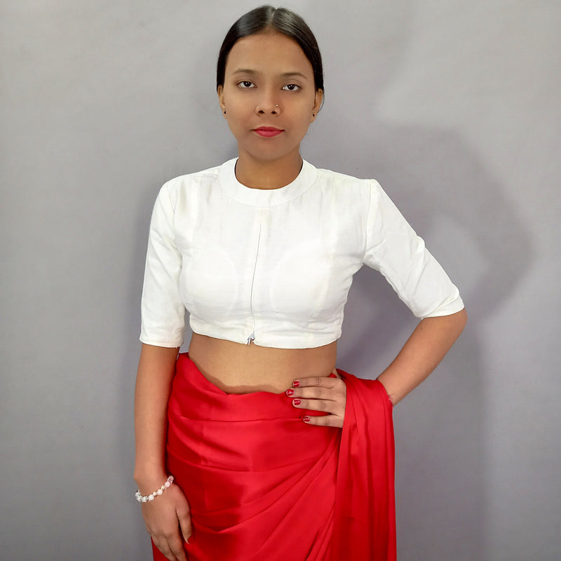 White Saree Blouses