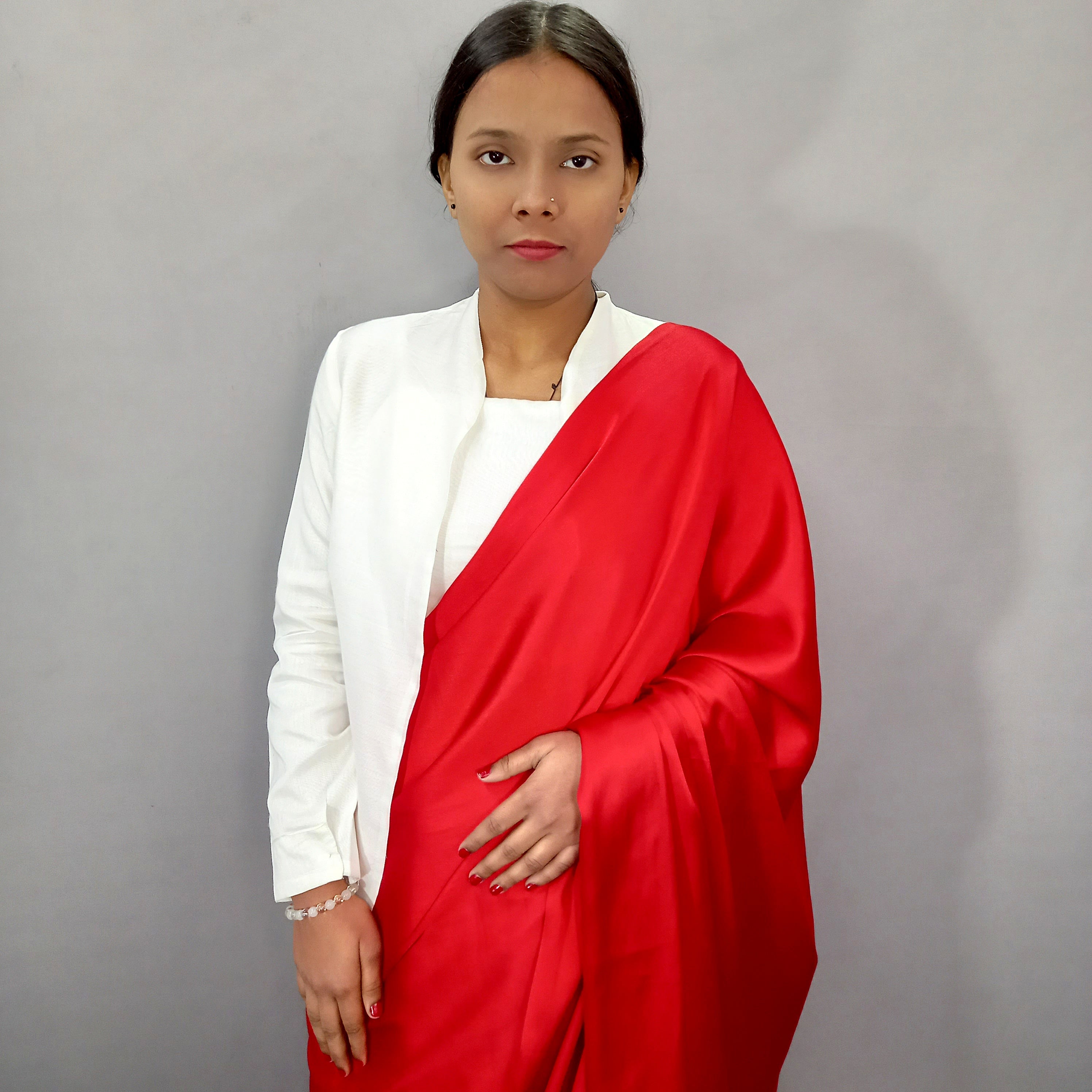 Women Plain Cotton Crop Top With Jacket Set