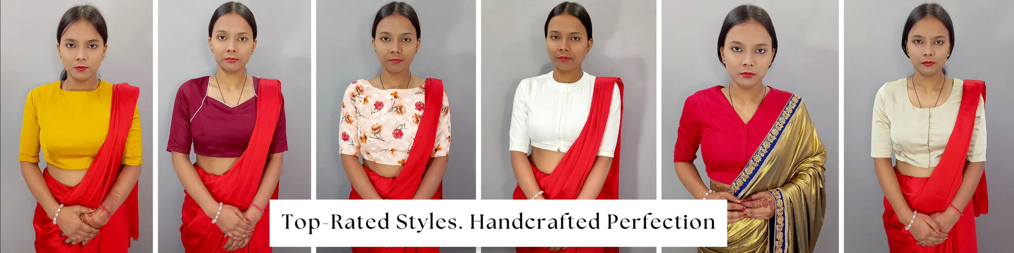 Women's 'Top-Rated Styles' custom saree blouse collection